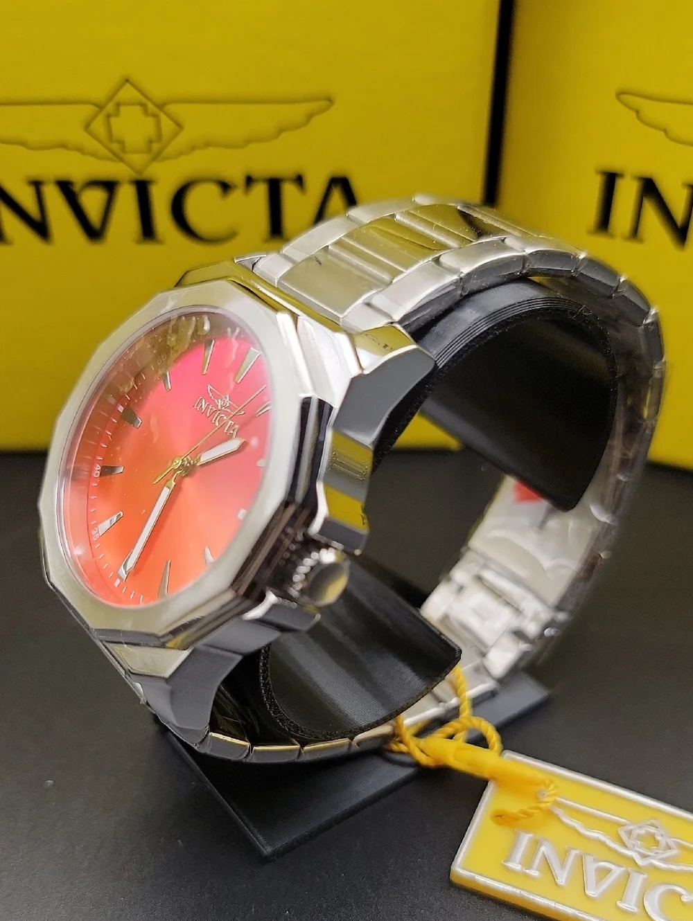 50982 Invicta Speedway Dominus Men's Quartz Watch - 42mm Tequilla Sunrise Silver